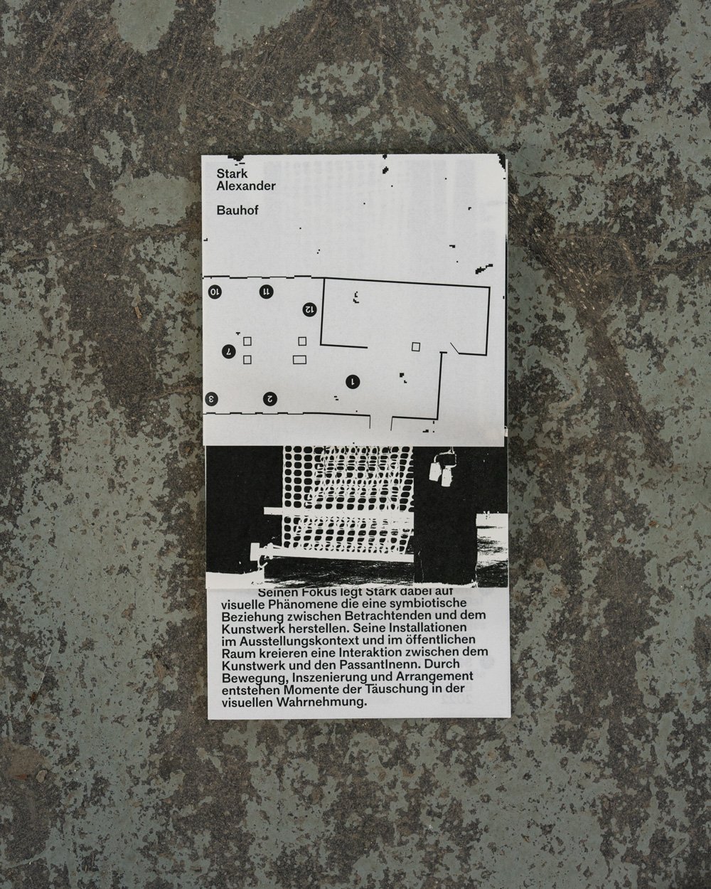 Bauhof Stark Alexander exhibition, poster, printed matter 