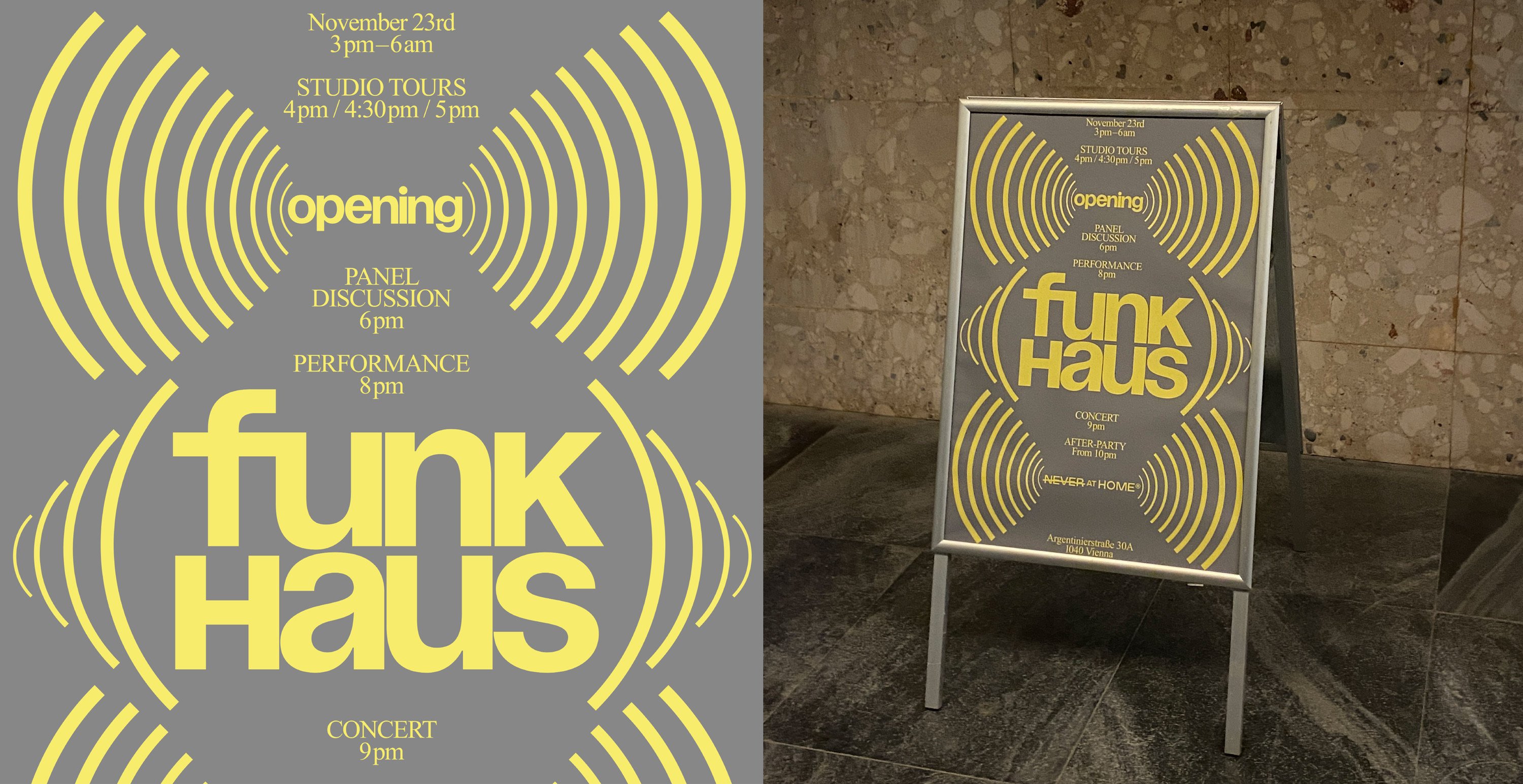 Opening Funkhaus ORF Never at Home